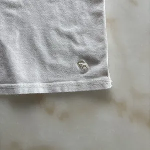Vintage Y2K Abercrombie & Fitch Babydoll Tank White Empire Waist Moose Cami thumbnail 3