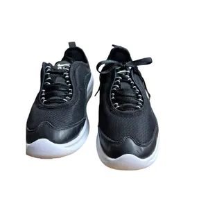 Nike Size 7 Womens Air Max Lace Up Running Shoes Black/White thumbnail 4