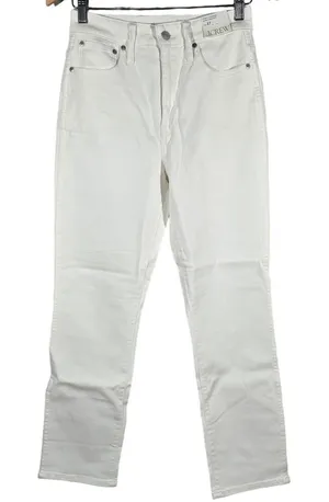 J. Crew Curvy Vintage Slim Straight Jeans White Size 27‎ Style BP494 thumbnail 1