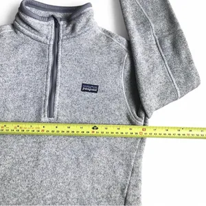 Patagonia Women's Better Sweater 1/4 Zip Fleece Gray Size XS thumbnail 6