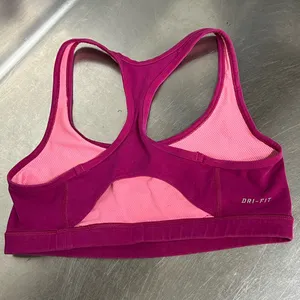 Nike Dri Fit Reversible Racerback Pink Sports Bra - Size Medium - GUC thumbnail 2