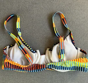 SheIn Rainbow Bikini Top thumbnail 3