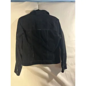 Columbia Blues Womens Black Corduroy Trucker Jacket Stretch Y2KSize M 0207AL thumbnail 4