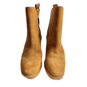 Lauren Ralph Lauren Marianna Tan Suede Chelsea Ankle Boots Block Heel Size 5.5B thumbnail 3