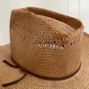 AMERICAN HAT CO. Houston Genuine Hemp Rope Hat Western Cowboy Size 7 1/8 thumbnail 10