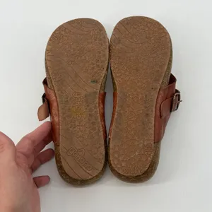 Yokono Ibiza Brown Leather Cork Footbed Thong‎ Sandals Made in Spain Womens 9 thumbnail 6