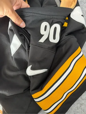 NFL women’s Black & Gold Pittsburgh Steelers #90 Jersey Watt thumbnail 6