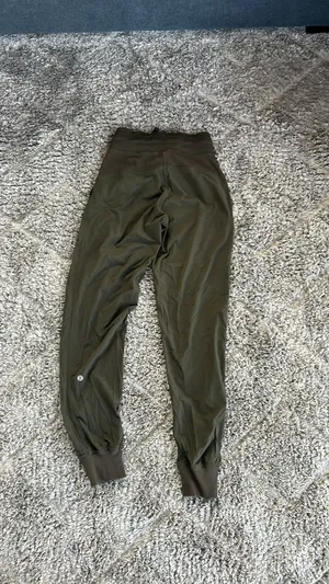 lululemon olive green dance studio joggers thumbnail 1