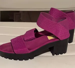 Charleston Purple Monterrey Platform‎ Lug Sandals Chunky Heel thumbnail 1