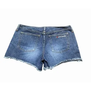 Abercrombie‎ Low Rise Vtg Y2K Frayed Hem Jean Shorts Womens Size 12 thumbnail 2