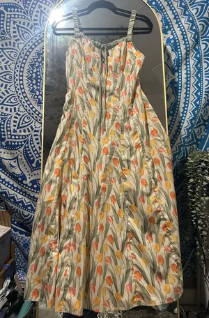 Shein Maxi Dress Floral thumbnail 1