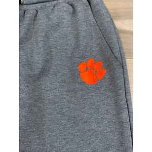 NCAA Clemson Sweatpants Size S Gray Elastic Waist Drawstring Embroidered Logo thumbnail 3