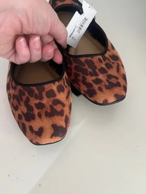 New Time And Tru Women’s Leopard Print Mary Jane Flats Shoes Size 7 NWT thumbnail 7