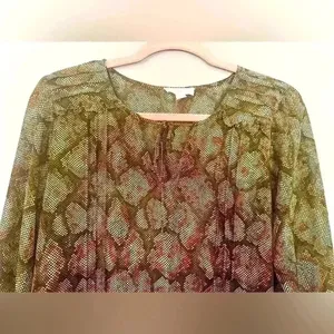 Sandy & Sid Snake Print Long Sleeve Women's Dress (448) thumbnail 6