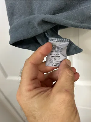 Caution To The Wind Washed Charcoal Cropped Crewneck Tee thumbnail 4