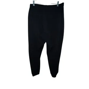 Athleta Womens‎ Textured Brooklyn Jogger Pants Size 16 Black Side Stripe Nylon thumbnail 3