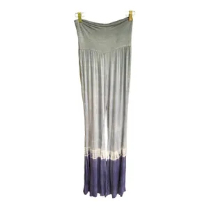 Anthropologie Nu Label blue white tie dye palazzo long Pants Size M Coachella Boho thumbnail 4