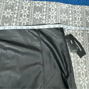 Liverpool NWT‎ Stitch Fix Faux Leather Skirt Pencil Side Slit Black 18W Workwear thumbnail 9