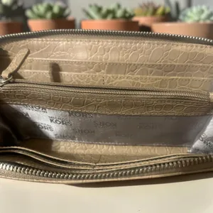 Michael Kors Wallet Womens OS Tan Croc Embossed Leather Zip Around Jet‎ Set thumbnail 6