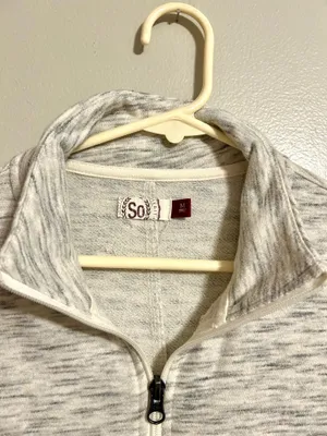 SO Grey Quarter Zip, Weekender Pullover Gray Size M thumbnail 4