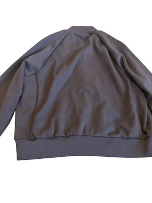NikeSKIMS Brown Full Zip Track Jacket Mock Neck Ribbed Trim Hem Large Women's thumbnail 11