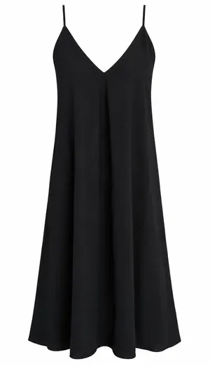 Alice + Olivia Fierra Black Silk Blend Racerback Y-Back Slip Dress Size S / P thumbnail 1