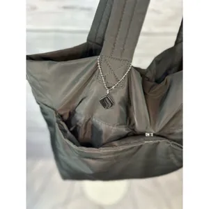 Fabletics Black Lightweight Gym Tote Bag Travel Carryall Shoulder Bag OS thumbnail 5