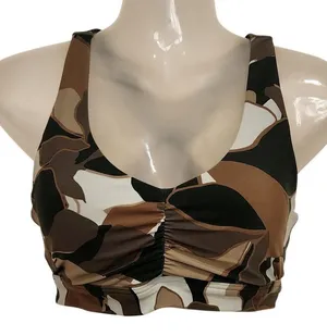 Offline By Aerie Camo Real Me Stretch Medium Support Ruched Sports Bra Medium thumbnail 1