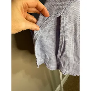 Free People We The Free Snowy Thermal Top‎ Baby Blue Whimsy M Modern Boho thumbnail 5