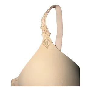 Simone Perele Muse Triangle Plunge Beige Bra, Size 34D Tan thumbnail 4
