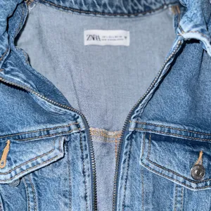 Zara Blue Denim Zip Dress thumbnail 2