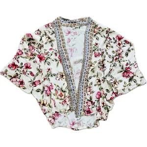 Anthropologie Idalia‎ Floral Jacket Kimono OS One Size Women's Blouse Top Shirt thumbnail 8