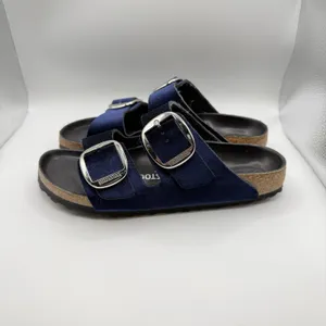 Birkenstock Arizona Big Buckle Rivet Midnight Velvet Exquisite 39 Narrow L8/M6 thumbnail 2