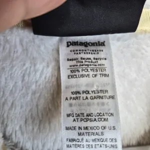 Patagonia Re-Tool Snap-T Fleece Pullover Womens Small White Cream Polartec 25442 thumbnail 8