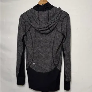 Lululemon Daily Practice Scuba weathered herringbone zip up hooded jacket 10 thumbnail 7