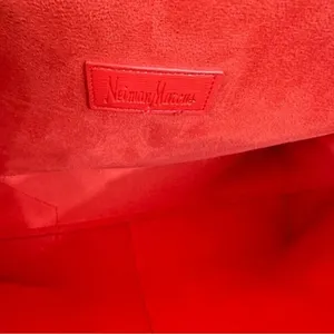 Neiman Marcus Coral Tote‎ Shoulder Purse Bag thumbnail 10