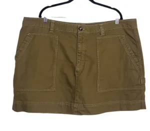 Old Navy Olive Green Utility Cargo Mini Skirt Size 22 thumbnail 1