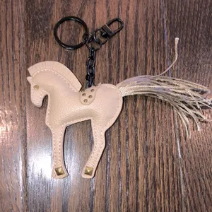 Tan horse keychain cowgirl western vibe thumbnail 2