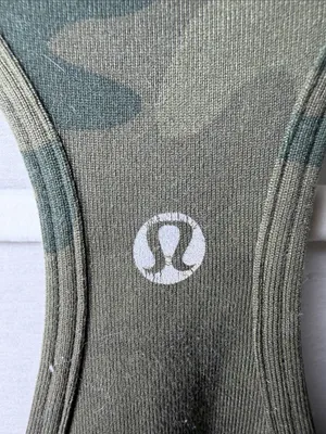 lululemon athletica Green Camo Racerback Tank thumbnail 2