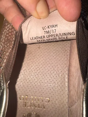 Vince Camuto Women's Gold Metallic Snakeskin Slip-On Sneakers size 7 thumbnail 7