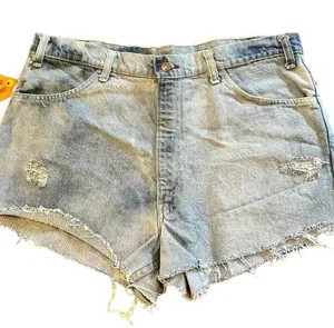 VTG Orange Tag Levi’s Denim Cutoff Shorts 35” Waist Relaxed Western Grunge thumbnail 1