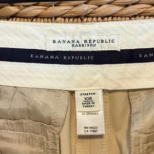Banana Republic Harrison Cotton Mid-Rise Woven Career Dress Pant Trouser, 10 thumbnail 7