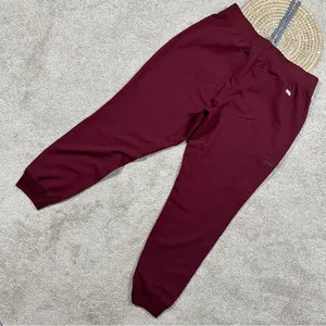 Figs Scrubs Set Zamora Jogger Pants XXLT & Rafaela Oversized Top Burgundy XL thumbnail 6