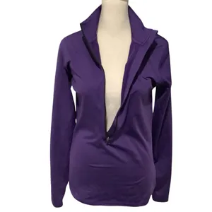 Nike Pro Dri-Fit Women's Deep Purple Zipper Jacket EXCELLENT CONDITION Size L thumbnail 3