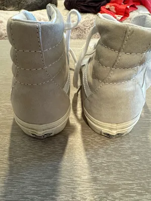 Vans - 7.5, High-Top Sneakers in Light Gray and White thumbnail 4