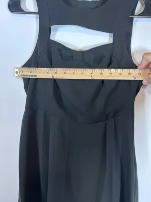 Kimchi Blue Urban Outfitters Size 2 Black Bow Cutout Fit Flare Mini Dress thumbnail 8