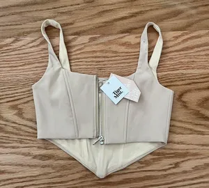 Tiger Mist Cream Geneva Corset Top thumbnail 3