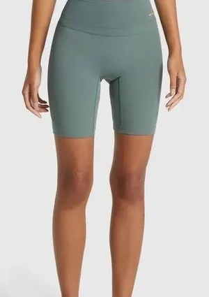 Gymshark X Whitney Simmons Teal Biker Cycling Shorts Modest Shorts Size Medium thumbnail 1
