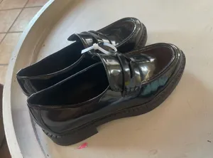 Madden Girl Black Patent Platform Loafers thumbnail 1