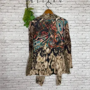 Vintage Y2K Boho Paisley Crochet Tie Dye Vest and Sweater Combo thumbnail 5